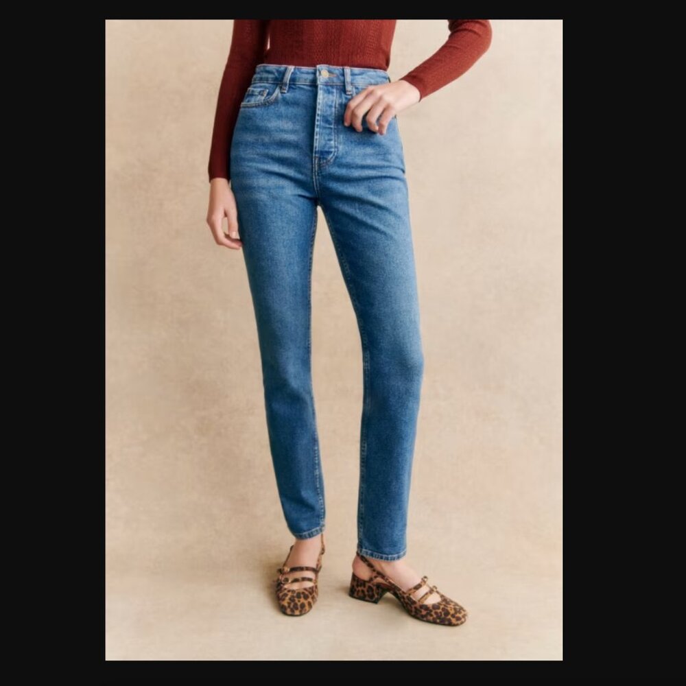 NWT Sezane Brut Sexy Bleu Denim - Tall - Size 26